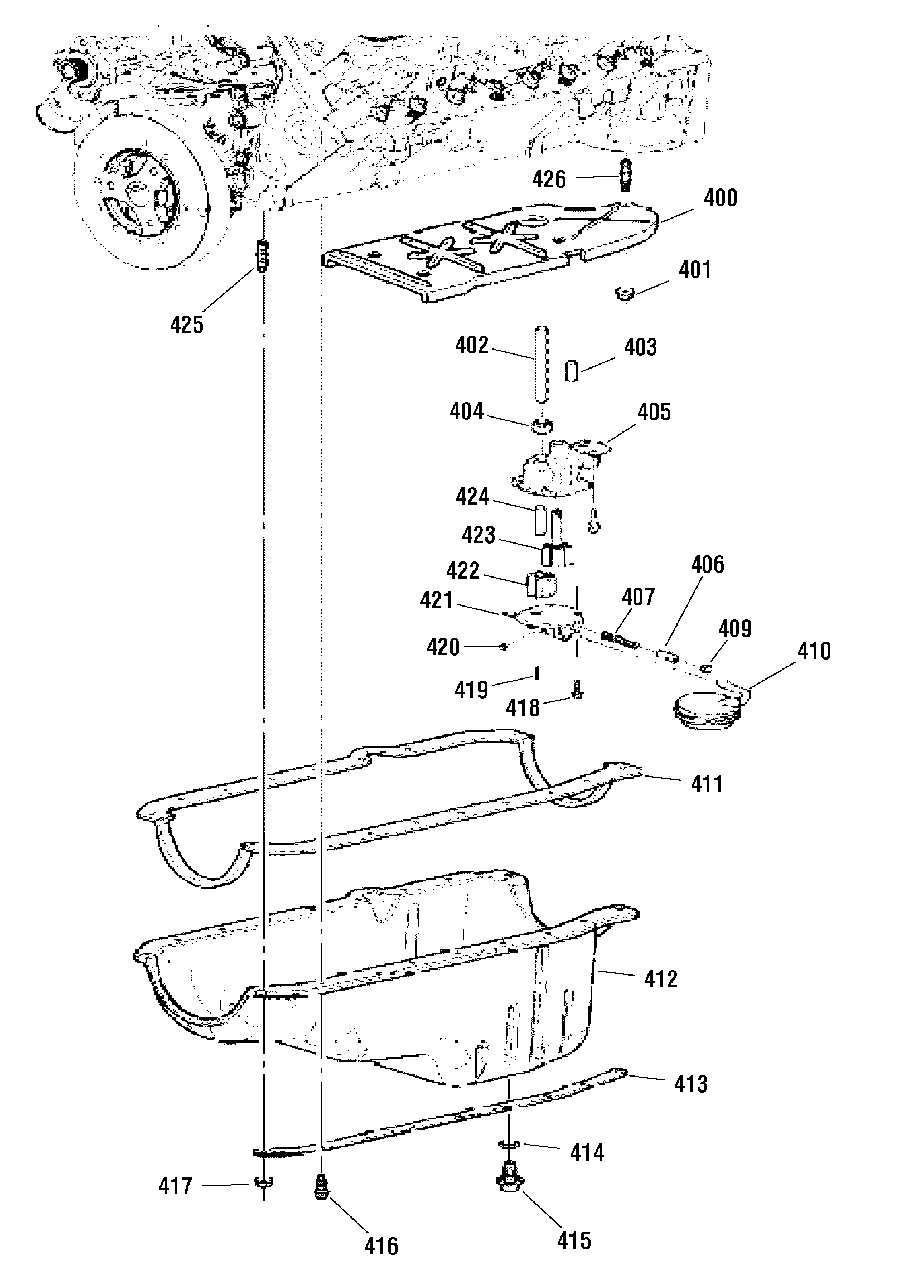 Engine Service Parts - Oil Pan Diagram and Parts List for 076168-00  Briggs and Stratton Generator